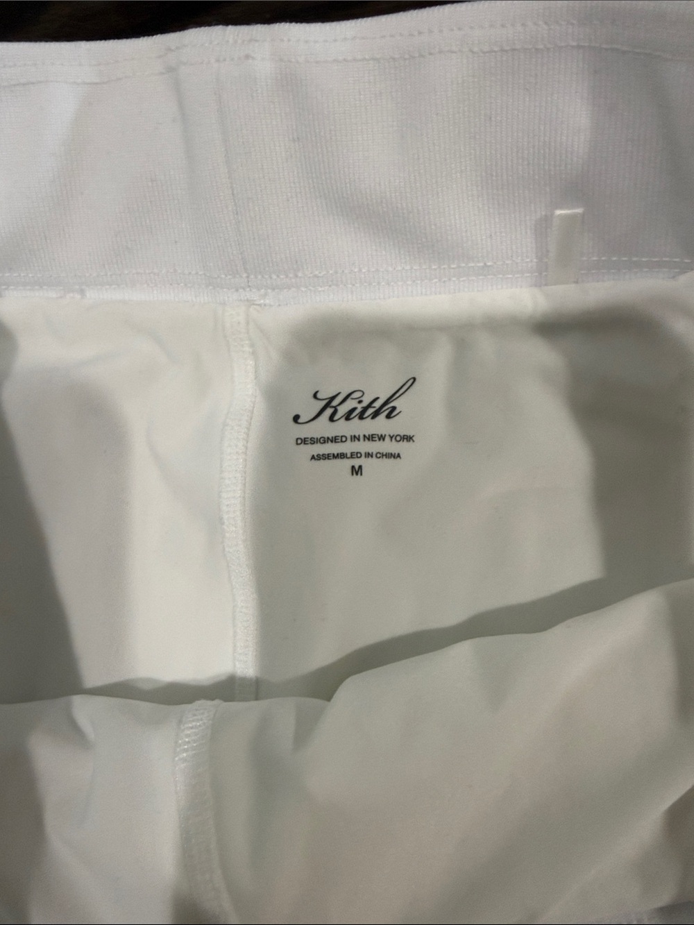 Kith White Pleated Skater Skirt with Black-Trim Waistband - Picture 7 of 8